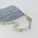 PRADA Shoulder Bag Nylon Light Blue Silver Auth 189553A-9
