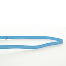 Salvatore Ferragamo Fiamma Shoulder Bag Leather Light Blue Silver Auth 189557M-10