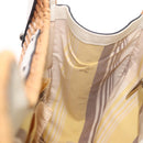 Salvatore Ferragamo Gancini Hand Bag Rattan Beige Silver Auth 189559A-23
