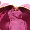 Miu Miu Matelasse Arcadi Small Hand Bag Leather 2way Pink Gold Auth 189560SM-23