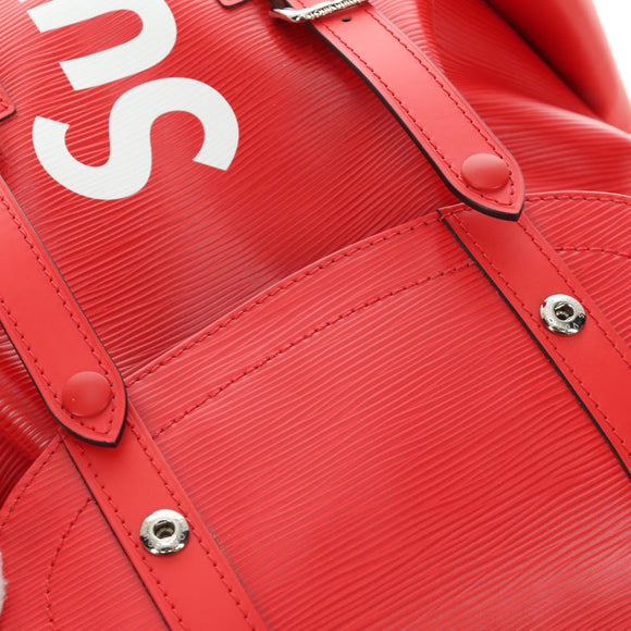 LOUIS VUITTON Epi Christopher PM Backpack LV × Supreme Red M53414 Auth 189566SM