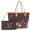 LOUIS VUITTON Monogram Flower Neverfull MM Tote Bag M13271 LV Auth 189567SM-1