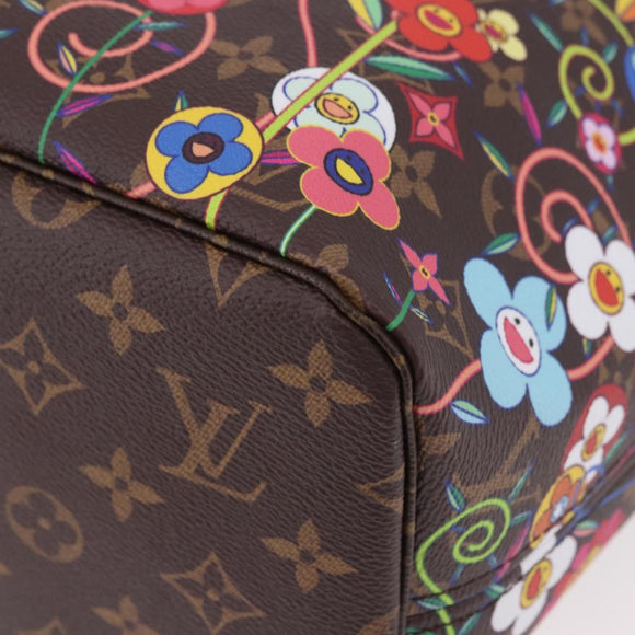 LOUIS VUITTON Monogram Flower Neverfull MM Tote Bag M13271 LV Auth 189567SM