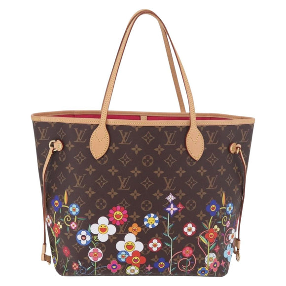 LOUIS VUITTON Monogram Flower Neverfull MM Tote Bag M13271 LV Auth 189567SM