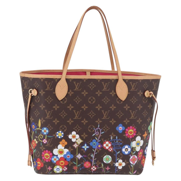 LOUIS VUITTON Monogram Flower Neverfull MM Tote Bag M13271 LV Auth 189567SM