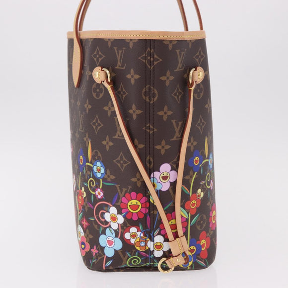 LOUIS VUITTON Monogram Flower Neverfull MM Tote Bag M13271 LV Auth 189567SM