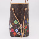 LOUIS VUITTON Monogram Flower Neverfull MM Tote Bag M13271 LV Auth 189567SM-4