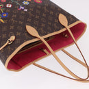 LOUIS VUITTON Monogram Flower Neverfull MM Tote Bag M13271 LV Auth 189567SM-6