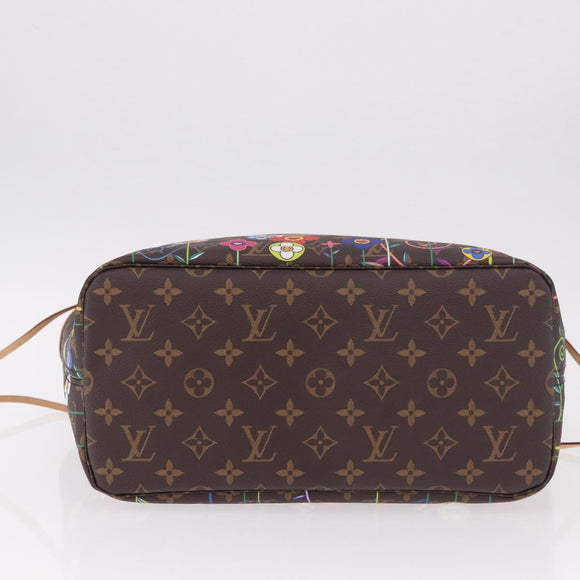LOUIS VUITTON Monogram Flower Neverfull MM Tote Bag M13271 LV Auth 189567SM