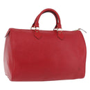 LOUIS VUITTON Epi Speedy 35 Hand Bag Castilian Red M42997 LV Auth 189568SV-1
