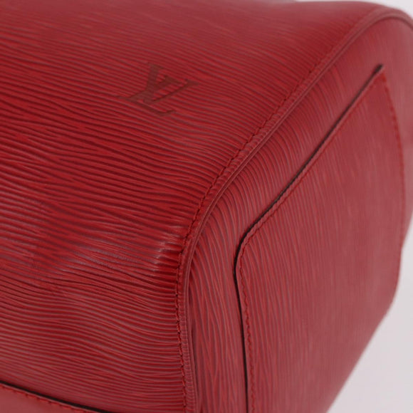 LOUIS VUITTON Epi Speedy 35 Hand Bag Castilian Red M42997 LV Auth 189568SV