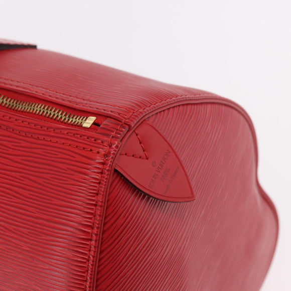LOUIS VUITTON Epi Speedy 35 Hand Bag Castilian Red M42997 LV Auth 189568SV