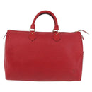LOUIS VUITTON Epi Speedy 35 Hand Bag Castilian Red M42997 LV Auth 189568SV-13