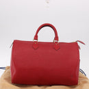 LOUIS VUITTON Epi Speedy 35 Hand Bag Castilian Red M42997 LV Auth 189568SV-12