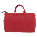 LOUIS VUITTON Epi Speedy 35 Hand Bag Castilian Red M42997 LV Auth 189568SV-2