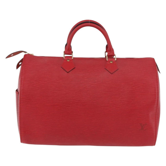 LOUIS VUITTON Epi Speedy 35 Hand Bag Castilian Red M42997 LV Auth 189568SV