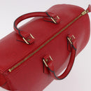 LOUIS VUITTON Epi Speedy 35 Hand Bag Castilian Red M42997 LV Auth 189568SV-6