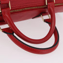 LOUIS VUITTON Epi Speedy 35 Hand Bag Castilian Red M42997 LV Auth 189568SV-7