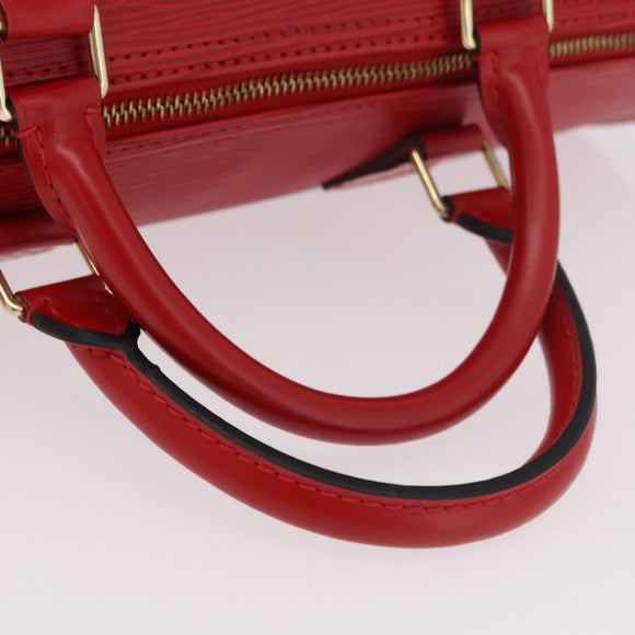 LOUIS VUITTON Epi Speedy 35 Hand Bag Castilian Red M42997 LV Auth 189568SV