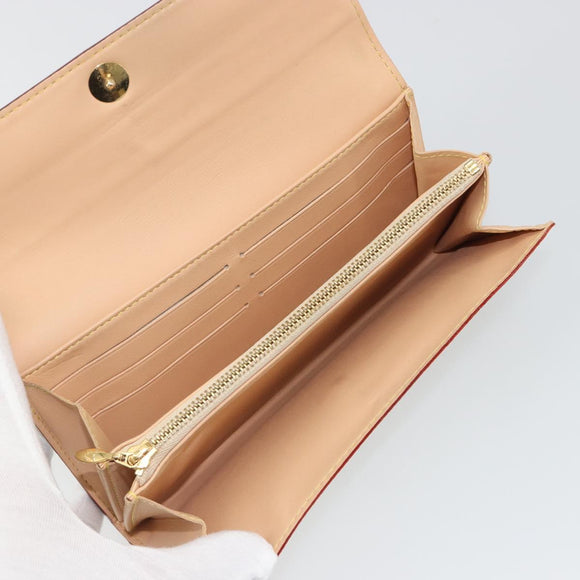LOUIS VUITTON Multicolor Portefeuille Sarah Wallet White M93532 LV Auth 189570