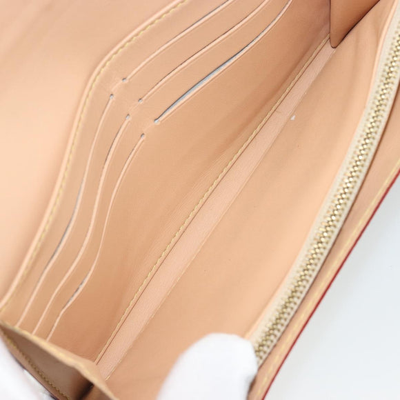LOUIS VUITTON Multicolor Portefeuille Sarah Wallet White M93532 LV Auth 189570