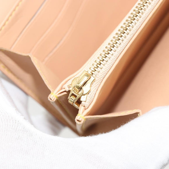 LOUIS VUITTON Multicolor Portefeuille Sarah Wallet White M93532 LV Auth 189570