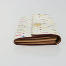 LOUIS VUITTON Multicolor Portefeuille Sarah Wallet White M93532 LV Auth 189570-3