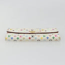 LOUIS VUITTON Multicolor Portefeuille Sarah Wallet White M93532 LV Auth 189570-6