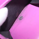 BALENCIAGA Compact Wallet Leather Pink Silver 558208 Auth 189571M-11