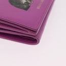 BALENCIAGA Compact Wallet Leather Pink Silver 558208 Auth 189571M-7