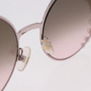 FENDI Sunglasses metal Pink Gold Auth 189574M-10