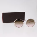 FENDI Sunglasses metal Pink Gold Auth 189574M-14