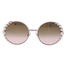 FENDI Sunglasses metal Pink Gold Auth 189574M-2