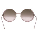 FENDI Sunglasses metal Pink Gold Auth 189574M-3