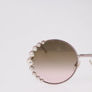 FENDI Sunglasses metal Pink Gold Auth 189574M-4