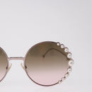 FENDI Sunglasses metal Pink Gold Auth 189574M-5