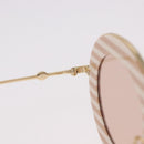 GUCCI Sunglasses metal Brown Auth 189575M-11