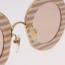GUCCI Sunglasses metal Brown Auth 189575M-13