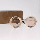 GUCCI Sunglasses metal Brown Auth 189575M-16