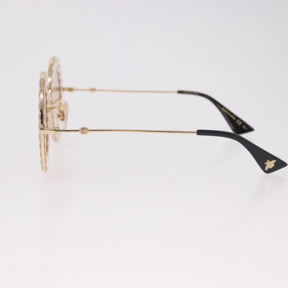 GUCCI Sunglasses metal Brown Auth 189575M