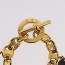 CELINE Macadam Bracelet metal Gold Tone Auth 189576M-5