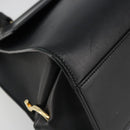 Salvatore Ferragamo Sofia Gancini Hand Bag Leather 2way Black Gold Auth 189582-16
