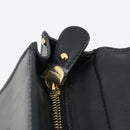 Salvatore Ferragamo Sofia Gancini Hand Bag Leather 2way Black Gold Auth 189582-21