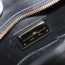 Salvatore Ferragamo Sofia Gancini Hand Bag Leather 2way Black Gold Auth 189582-22
