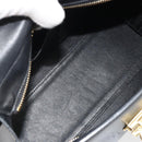 Salvatore Ferragamo Sofia Gancini Hand Bag Leather 2way Black Gold Auth 189582-11