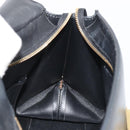 Salvatore Ferragamo Sofia Gancini Hand Bag Leather 2way Black Gold Auth 189582-23