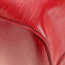 LOUIS VUITTON Epi Keepall 55 Boston Bag Red M42957 LV Auth 189584V-15