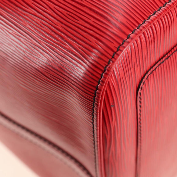 LOUIS VUITTON Epi Keepall 55 Boston Bag Red M42957 LV Auth 189584V
