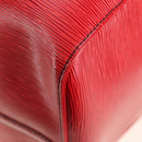 LOUIS VUITTON Epi Keepall 55 Boston Bag Red M42957 LV Auth 189584V-18