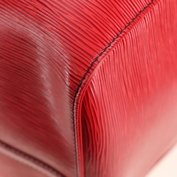 LOUIS VUITTON Epi Keepall 55 Boston Bag Red M42957 LV Auth 189584V